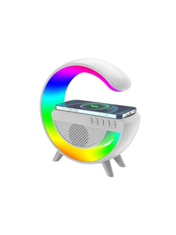 g500 G Shaped Lamp & Speaker with Wireless Charger, Bluetooth, USB Speaker for PC & Mobile